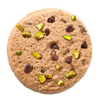 DARK CHOCOLATE AND PISTACHIO COOKIES 130G