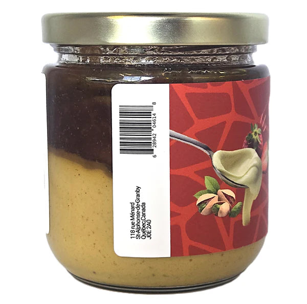 PISTACHIO, STRAWBERRY AND WHITE CHOCOLATE SPREAD 250G