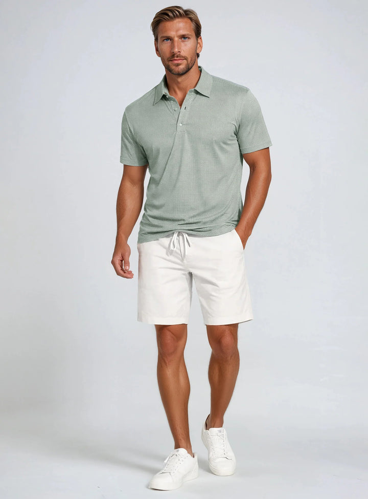 GARD - TECHNOLOGY DRY-X WAFFLE POLO "PISTACHIO"