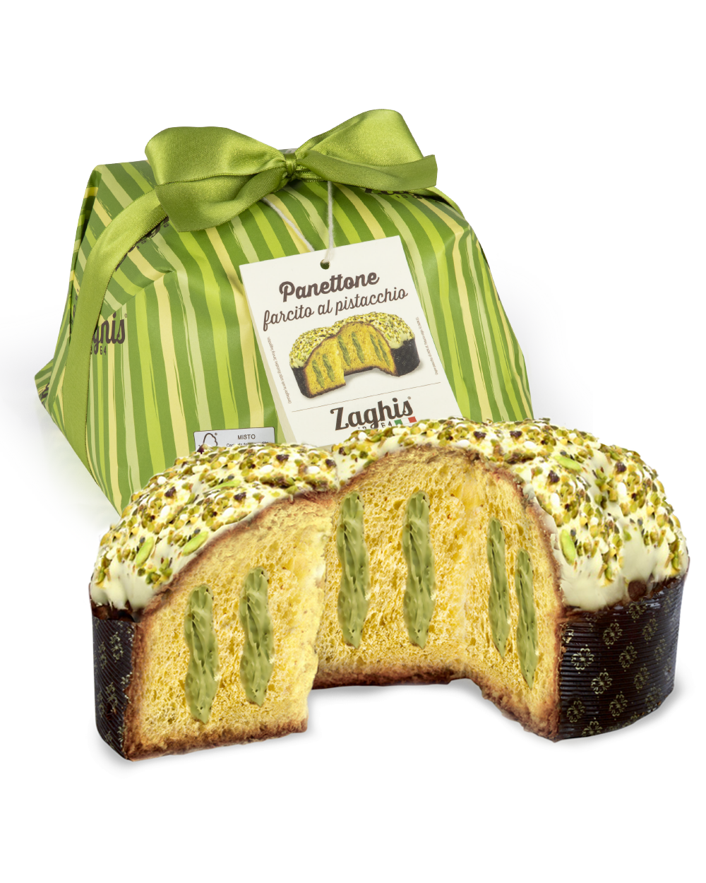 PISTACHIO CREAM PANNETONE 800G