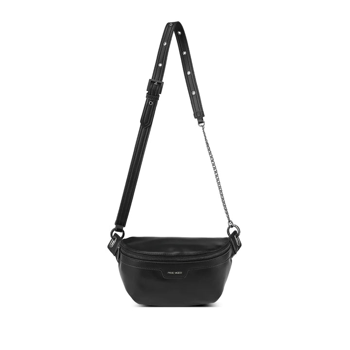 PIXIE MOOD BROOKLYN CROSSBODY BAG - BLACK SMOOTH