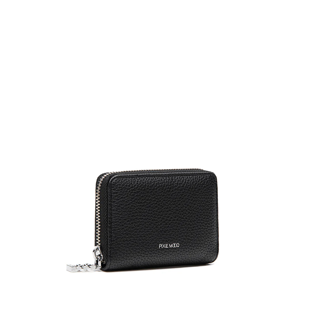 PIXIE MOOD KIMI CARD WALLET - BLACK PEBBLED