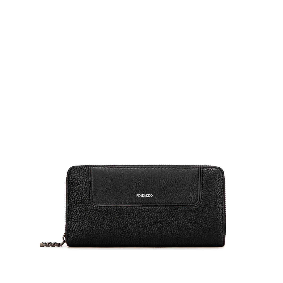 PIXIE MOOD MAE ZIP WALLET - BLACK PEBBLED