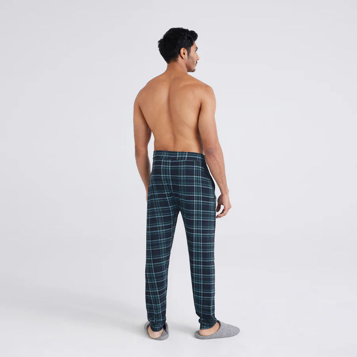 SNOOZE PANTS "FLANEL PLAID - DARK DENIM"