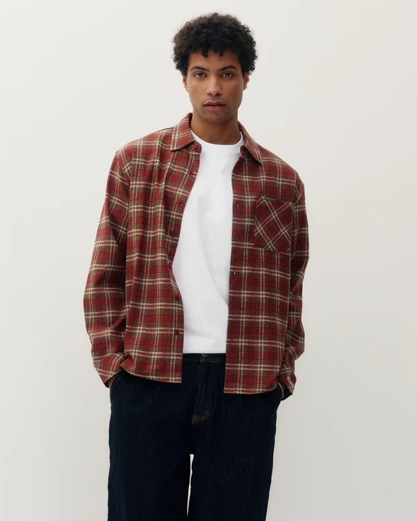 PLANNEL SHIRT "BURNT ORANGE"
