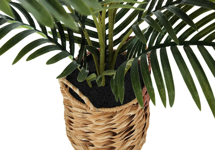 TALL ARTIFICIAL POTTED PALM "GREEN/NATURAL" 24"