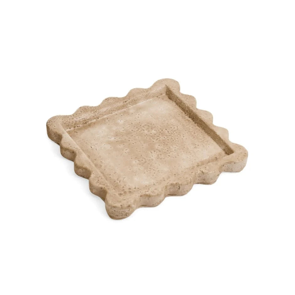 TRAVERTINE LOOK DECORATIVE PLATE