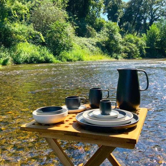 MESA CERAMICS GRANITE STONEWARE PLATTER 33CM
