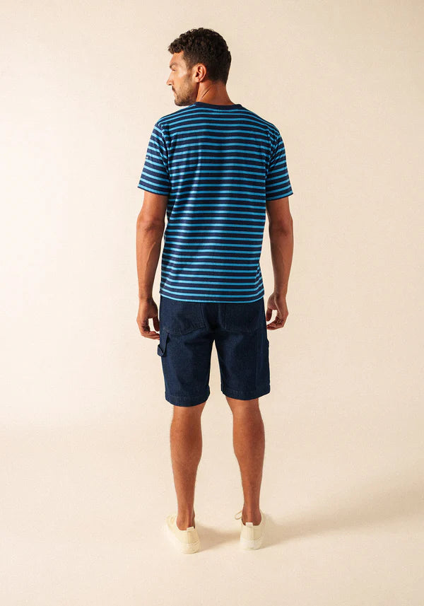 PLOUIDER II SAILOR STRIPED SHIRT "MARINE/FLOT"