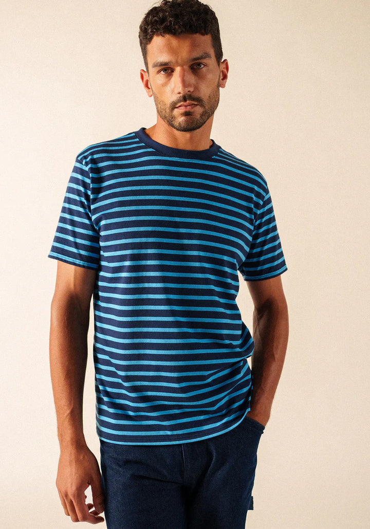 PLOUIDER II SAILOR STRIPED SHIRT "MARINE/FLOT"