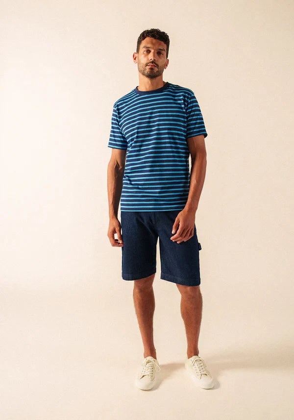 PLOUIDER II SAILOR STRIPED SHIRT "MARINE/FLOT"