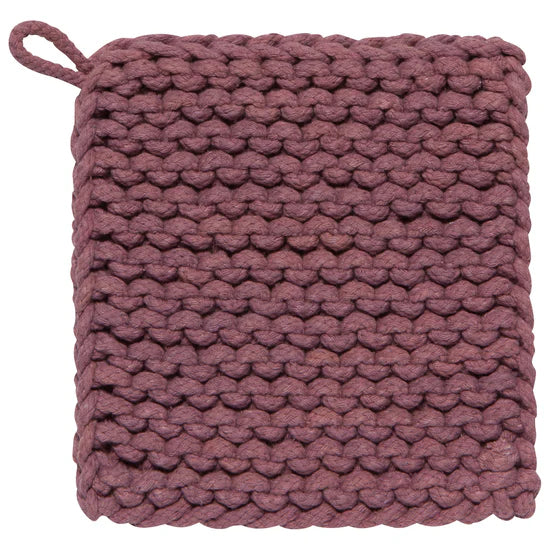 ASH PLUM KNIT POT HOLDER