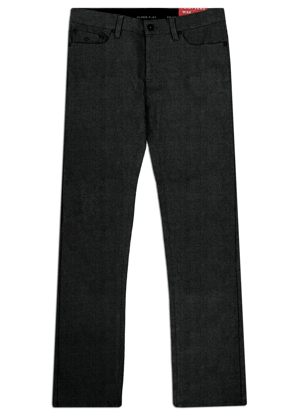 POINT ZERO Super flex Slim Fit Pants - CHARCOAL