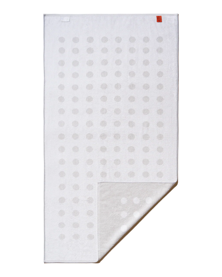 CLASSIC STRETCH TOWEL "POLKA DOT" - CERAMIC CLAY/WORKSHOP WHITE