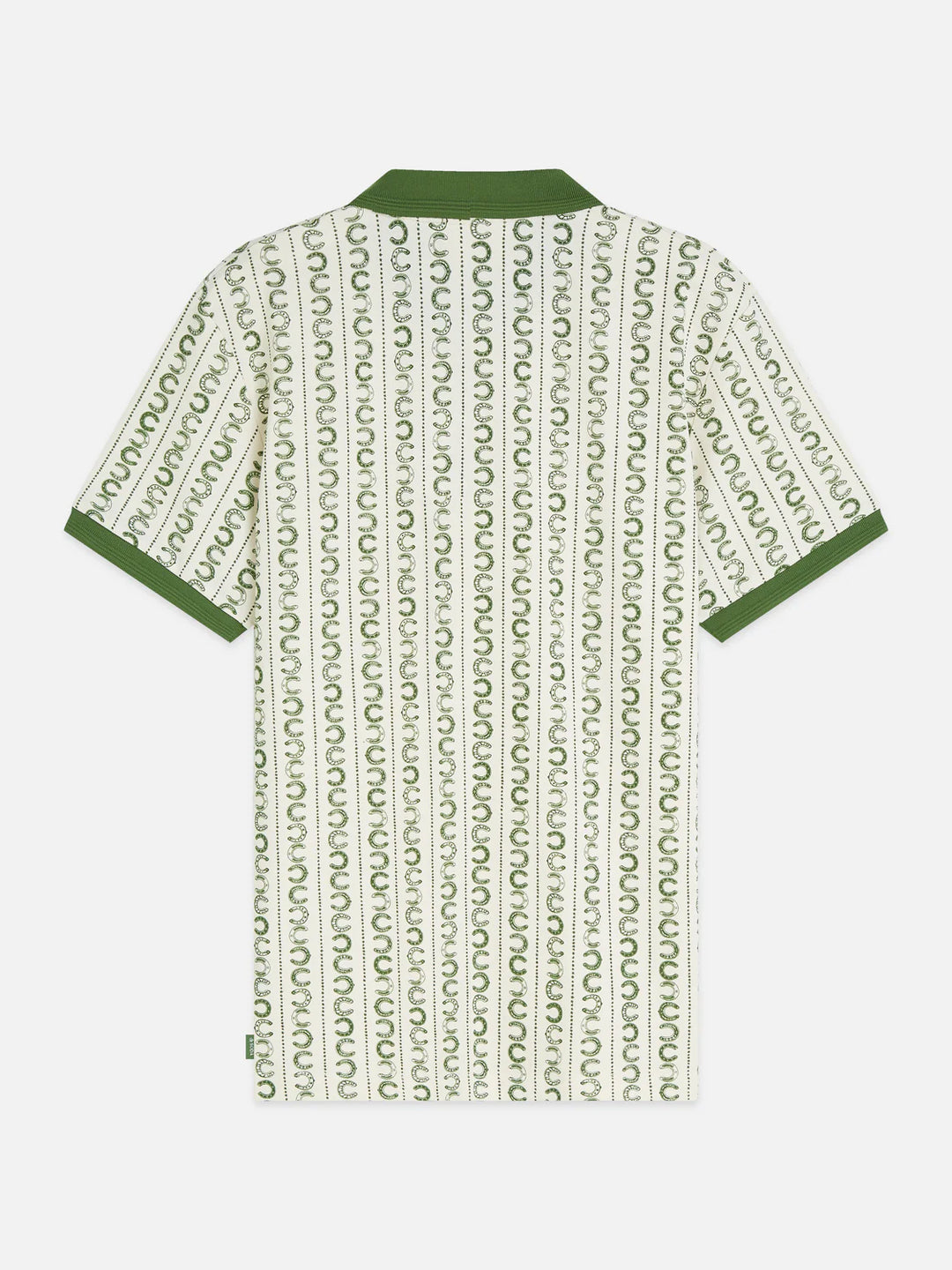 PRINTED POLO "HORSESHOE STRIPE EGGNOG"
