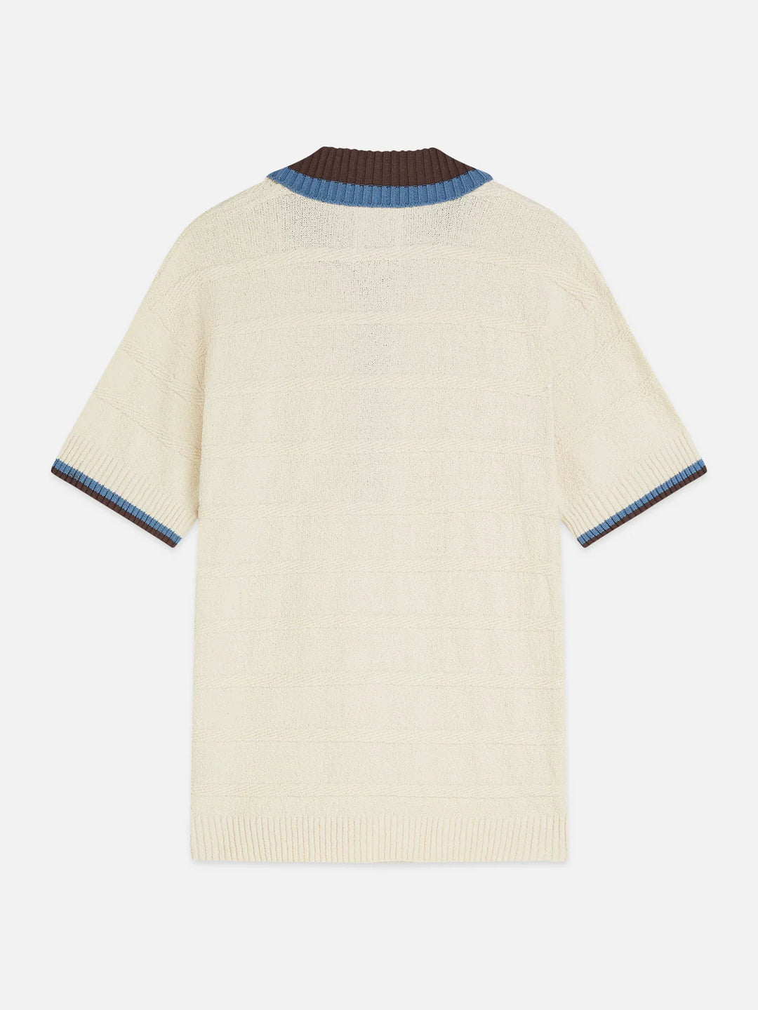 STRUCTURED KNITTED LOOSE POLO "EGGNOG"