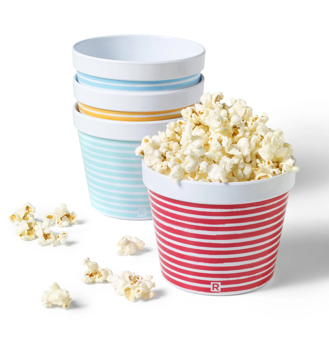 SET OF 4 INDIVIDUAL POPCORN BOWLS