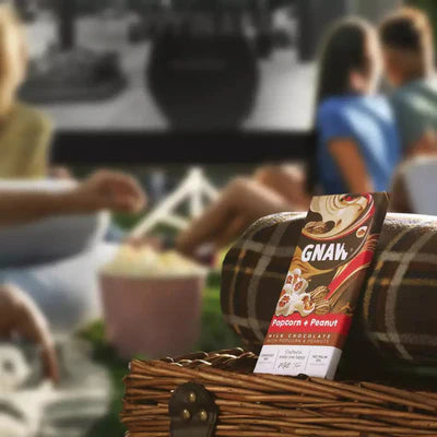 POPCORN & PEANUT MILK CHOCOLATE BAR 80G