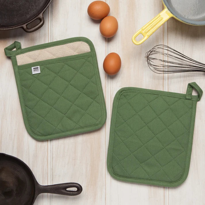 SUPERIOR POCKET POT HOLDER - ELM GREEN