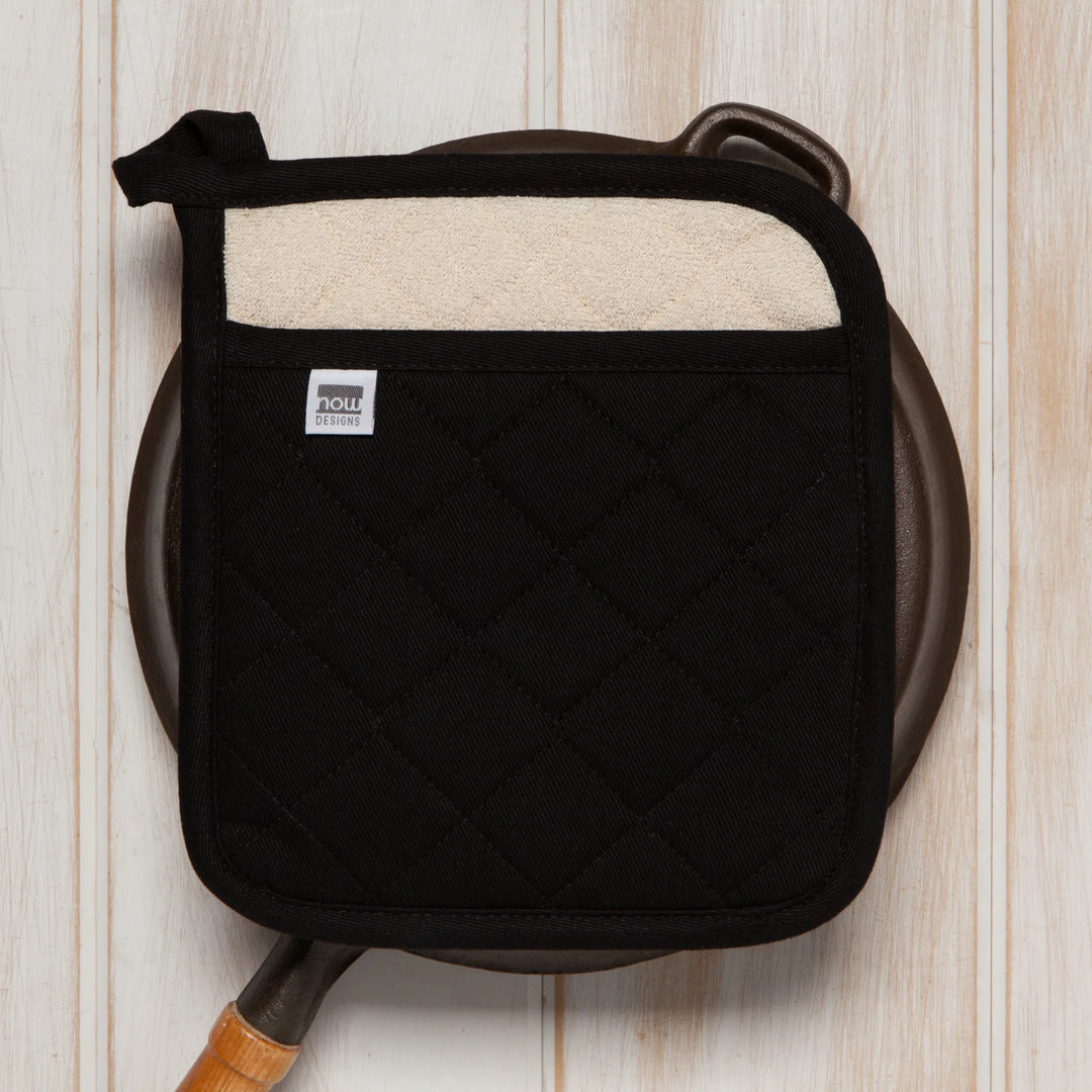 SUPERIOR BLACK POCKET POTHOLDER