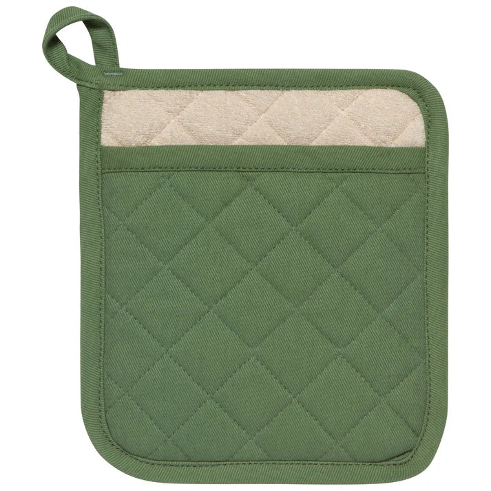 SUPERIOR POCKET POT HOLDER - ELM GREEN