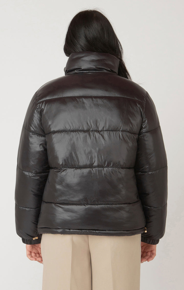 REVERSIBLE PUFFER JACKET "BLACK/CARAMEL"