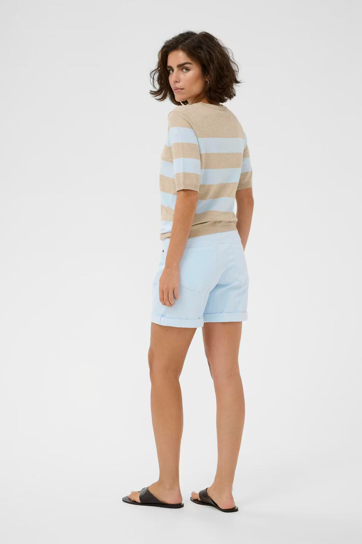 KALIZZA PULLOVER "FEATHER MEL/LIGHT BLUE STRIPE"