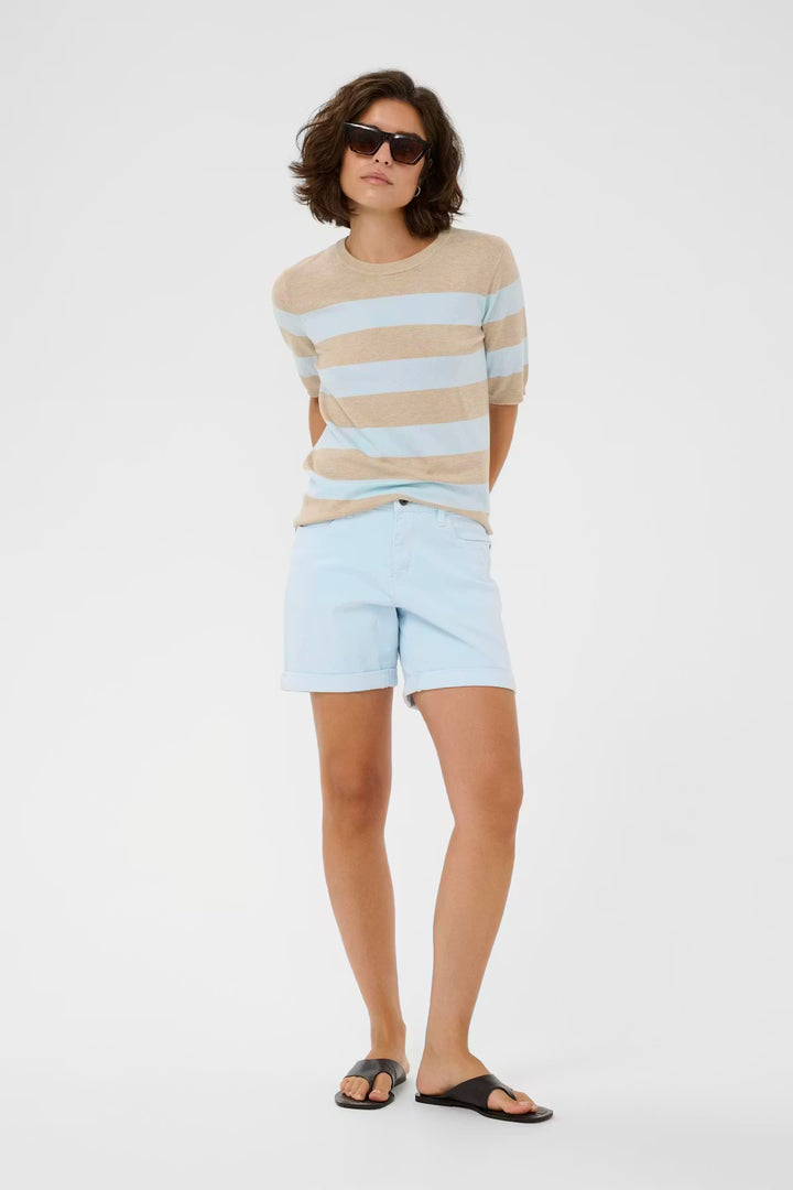 KALIZZA PULLOVER "FEATHER MEL/LIGHT BLUE STRIPE"