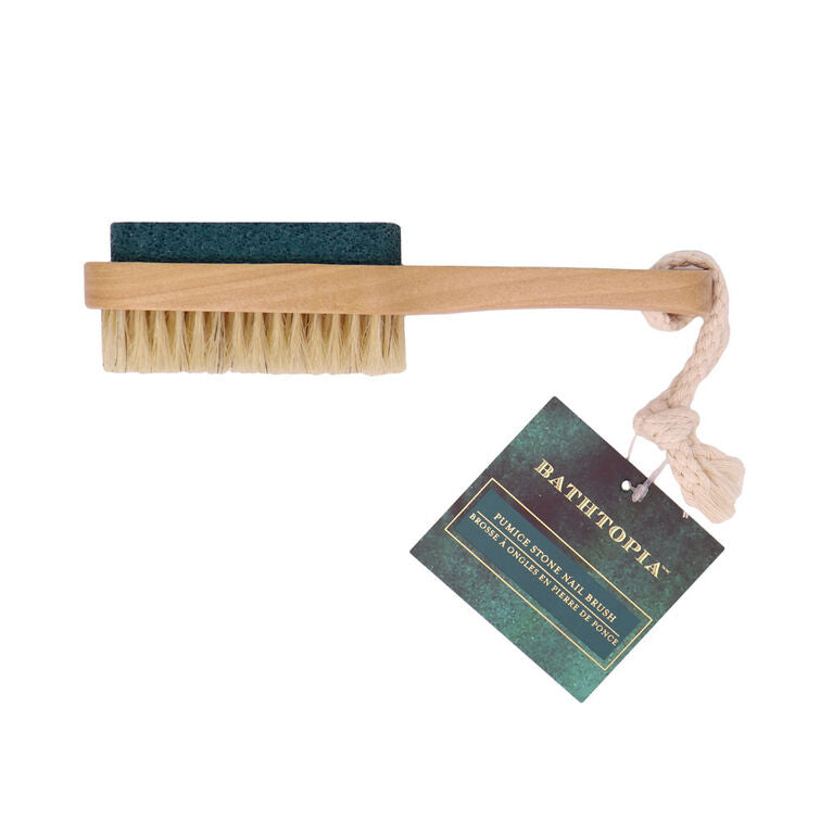 WOOD PUMICE STONE NAIL BRUSH