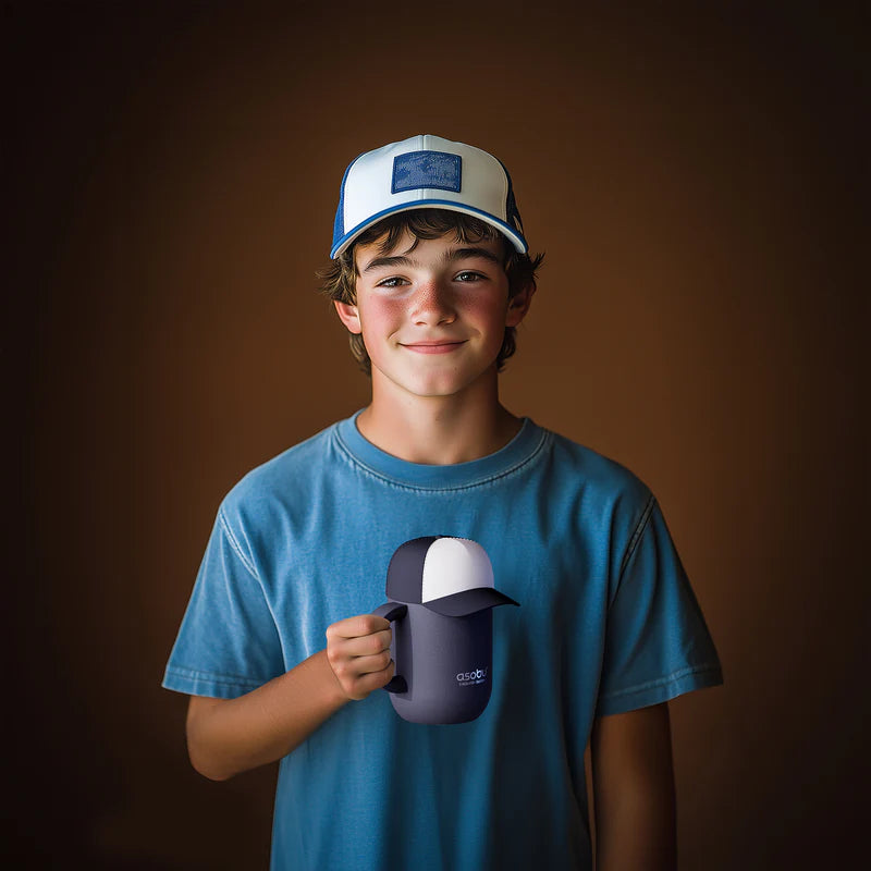 HAPPY HATS TRUCKER CAP MUG "PURPLE"