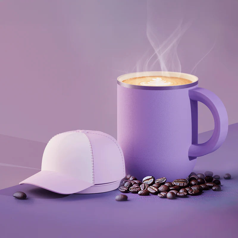 HAPPY HATS TRUCKER CAP MUG "PURPLE"