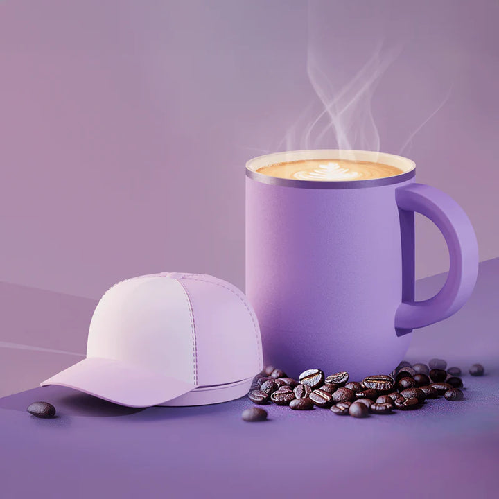HAPPY HATS TRUCKER CAP MUG "PURPLE"
