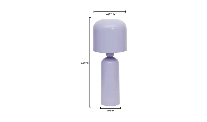 ECHO GLOSS TABLE LAMP "SOFT PURPLE"