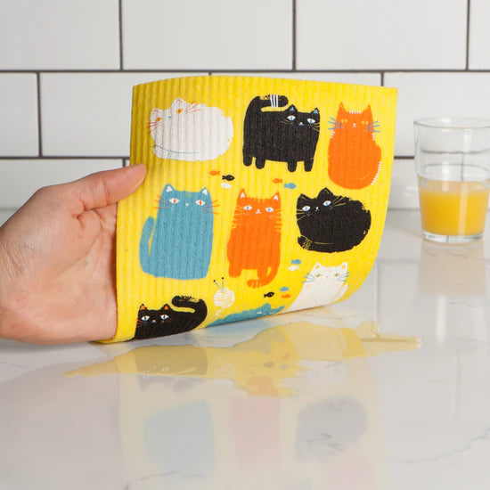 PURRFECT PALS SWEDISH DISH CLOTH