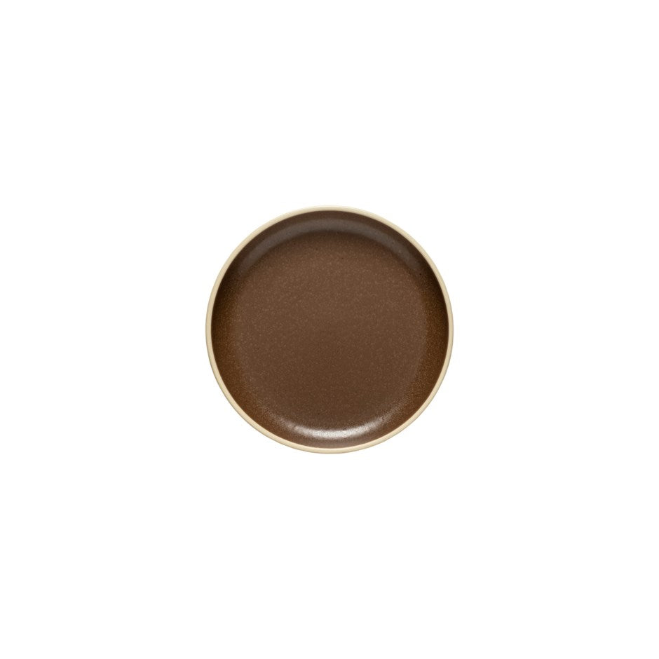 DAVID SHAW PACIFICA MONTEROSA CHOCO-LATTE BREAD PLATE - Ø16 x H2.2 cm