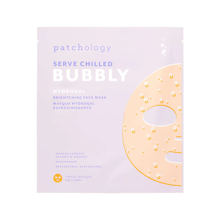 SERVE CHILLED BUBBLY BRIGHTENING HYDROGEL MASK