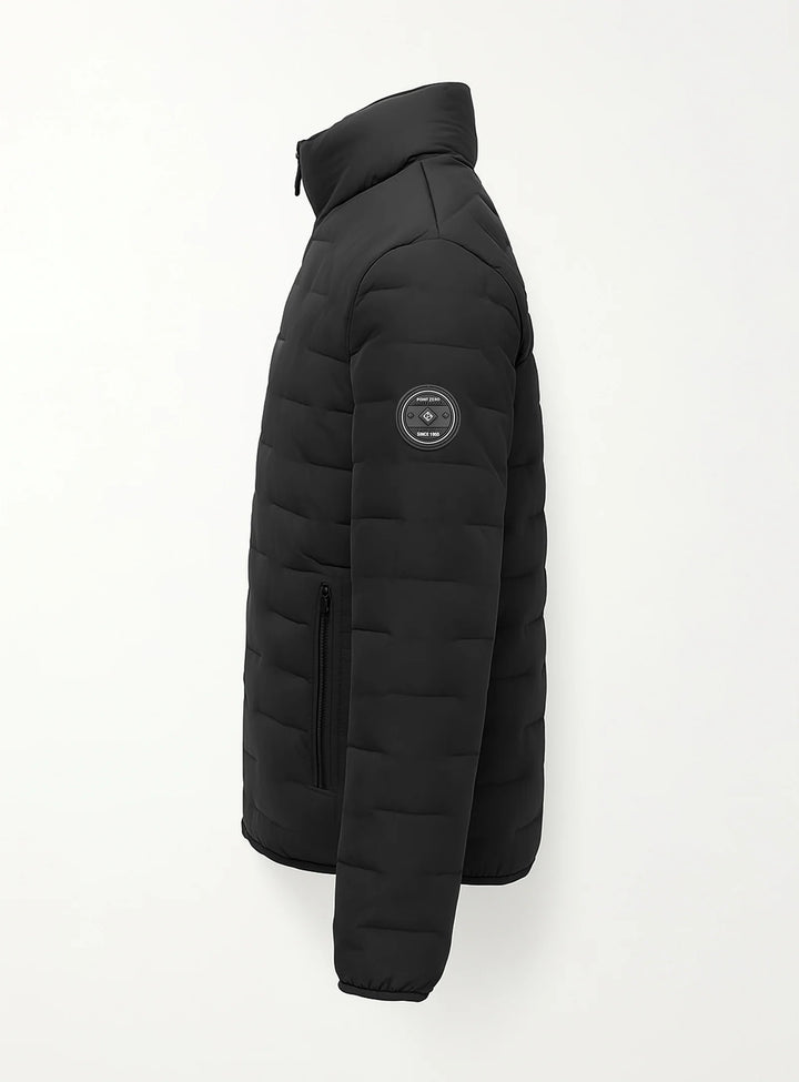 DORIAN - ULTRALIGHT FINE-LINE HEAT-SEALED QUILTED JACKET "BLACK"