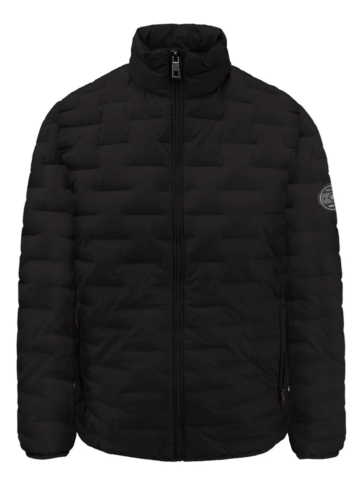 DORIAN - ULTRALIGHT FINE-LINE HEAT-SEALED QUILTED JACKET "BLACK"