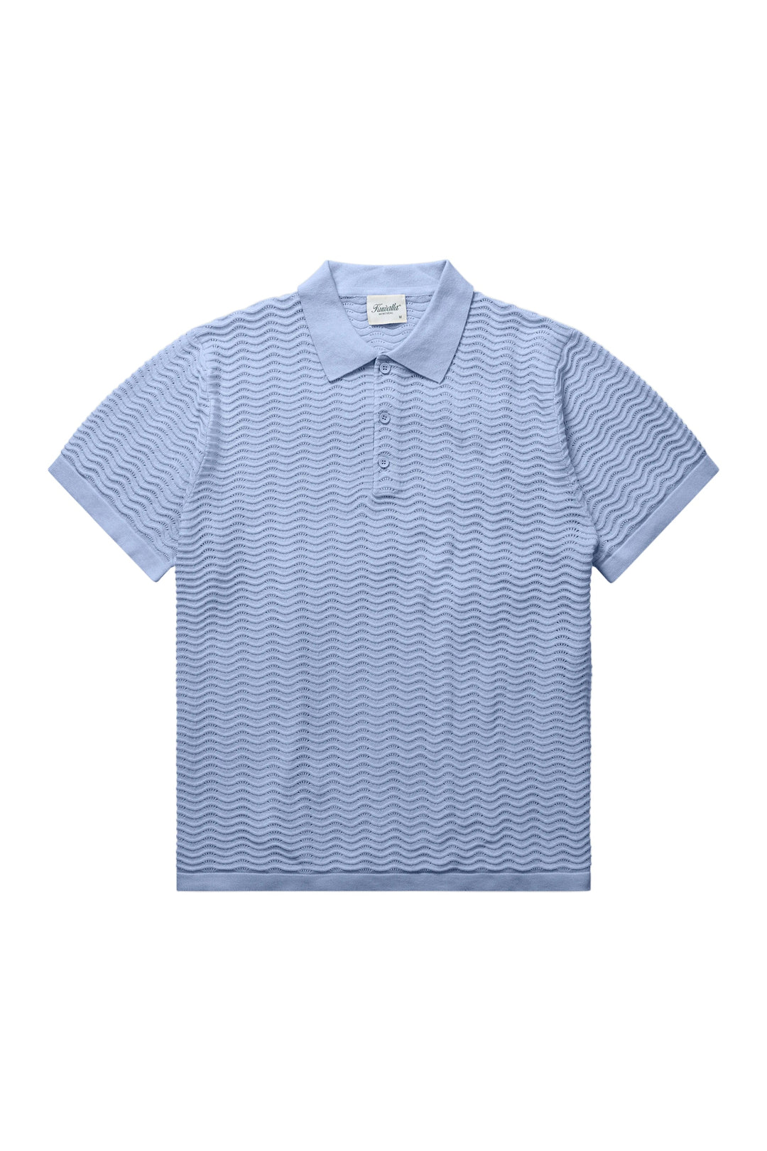 WAVE KNIT POLO "RAIN WASHED"