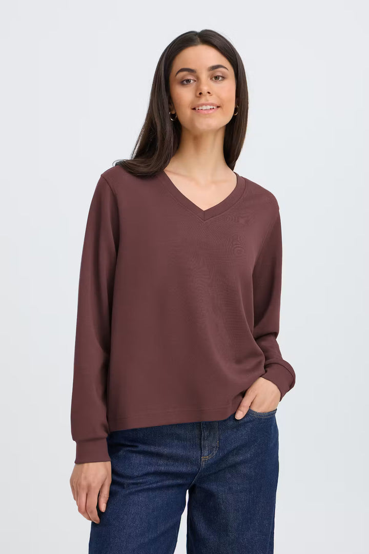FRAURORA SWEATSHIRT "RUM RAISIN"