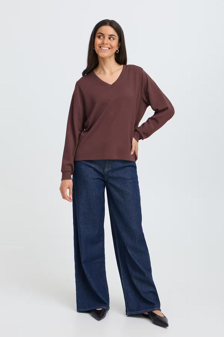 FRAURORA SWEATSHIRT "RUM RAISIN"