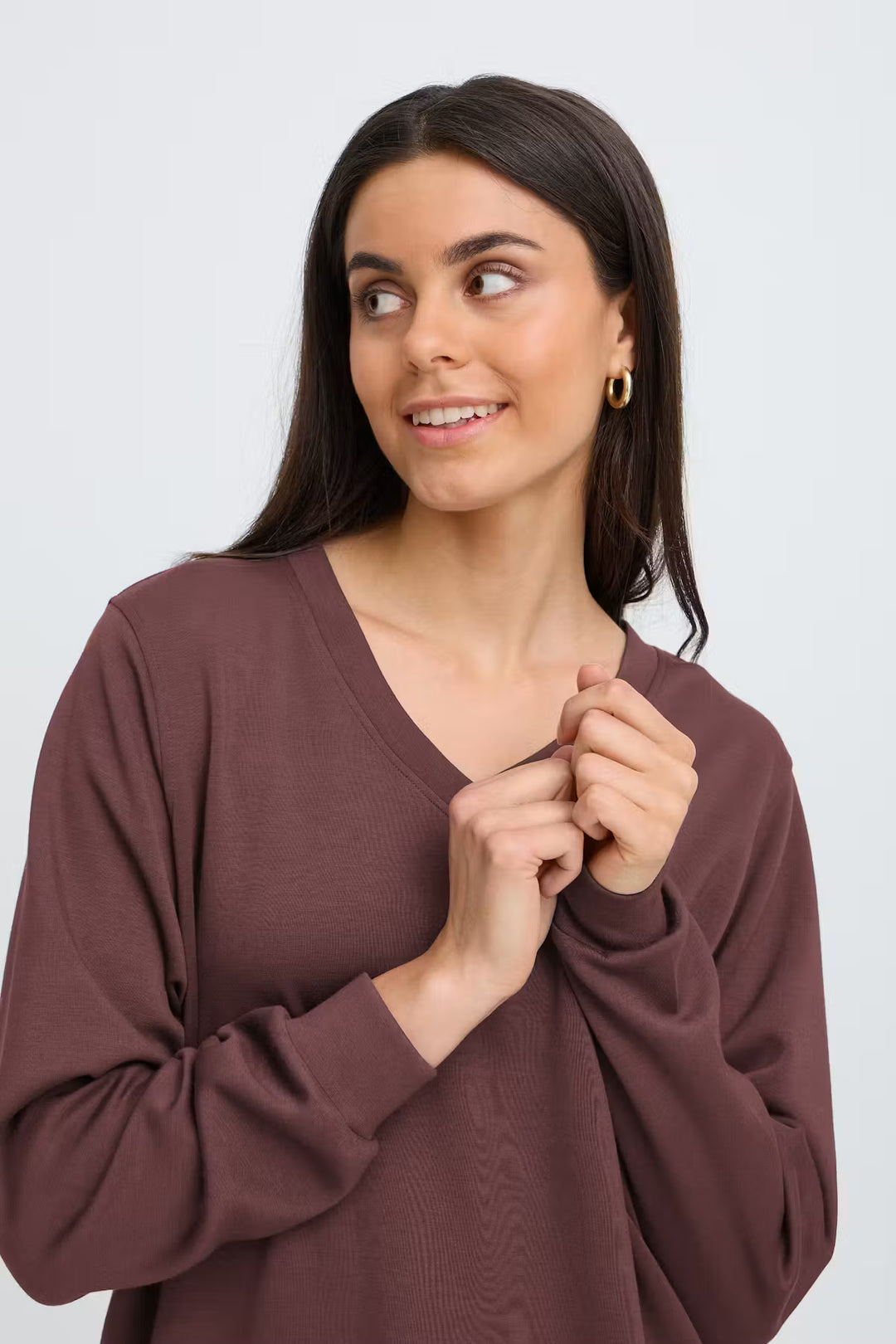 FRAURORA SWEATSHIRT "RUM RAISIN"