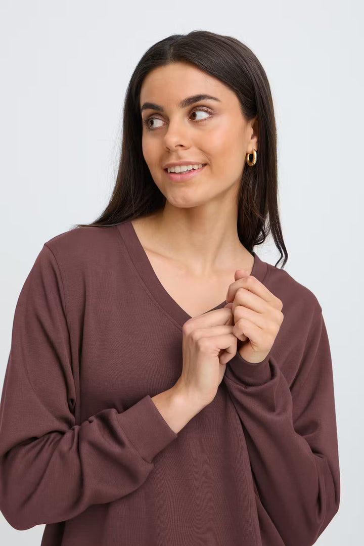 FRAURORA SWEATSHIRT "RUM RAISIN"