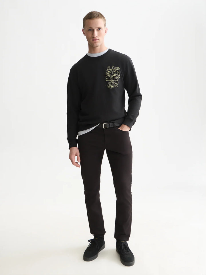 RALSTON STRETCH COTTON-TWILL 5 POCKET PANT "METEORITE"