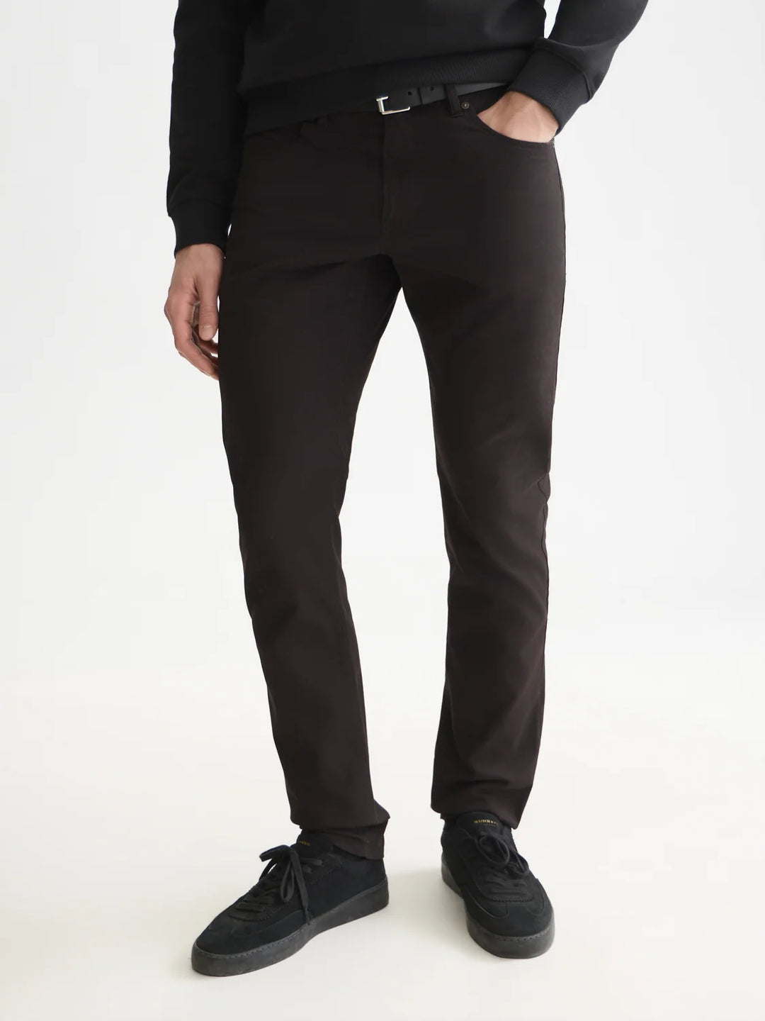 RALSTON STRETCH COTTON-TWILL 5 POCKET PANT "METEORITE"