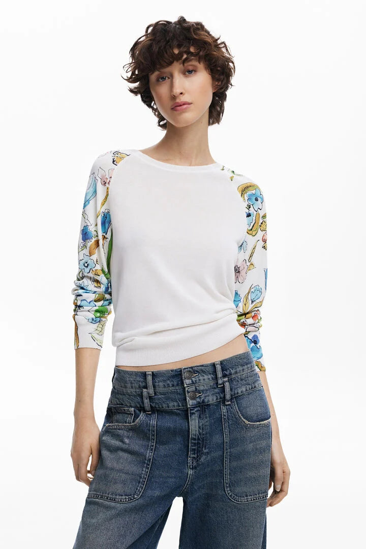 RANDERS FLORAL SLEEVE PULLOVER