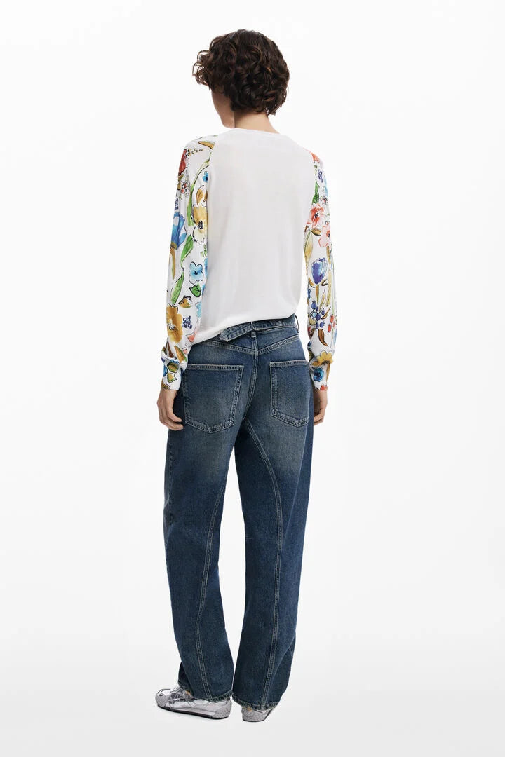 RANDERS FLORAL SLEEVE PULLOVER