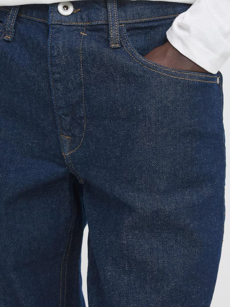 BHROCK REG FIT JEANS "BLUE DENIM UNWASHED"