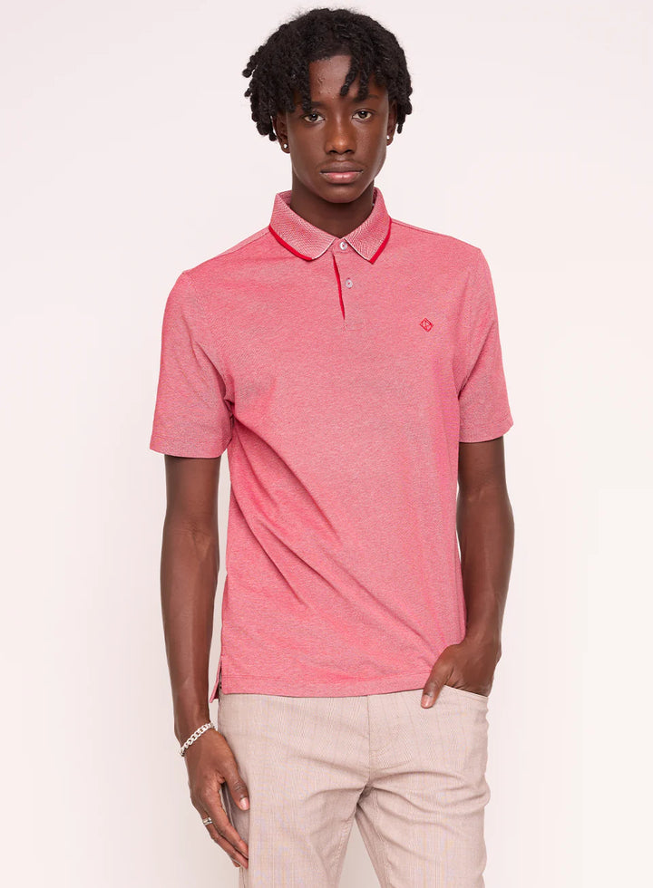 GREG TWO-TONE PIQUE POLO