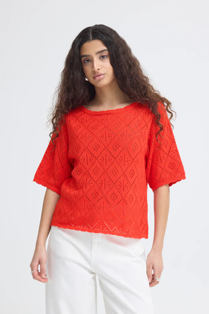 IHLALUHA TOP "FIERY RED"